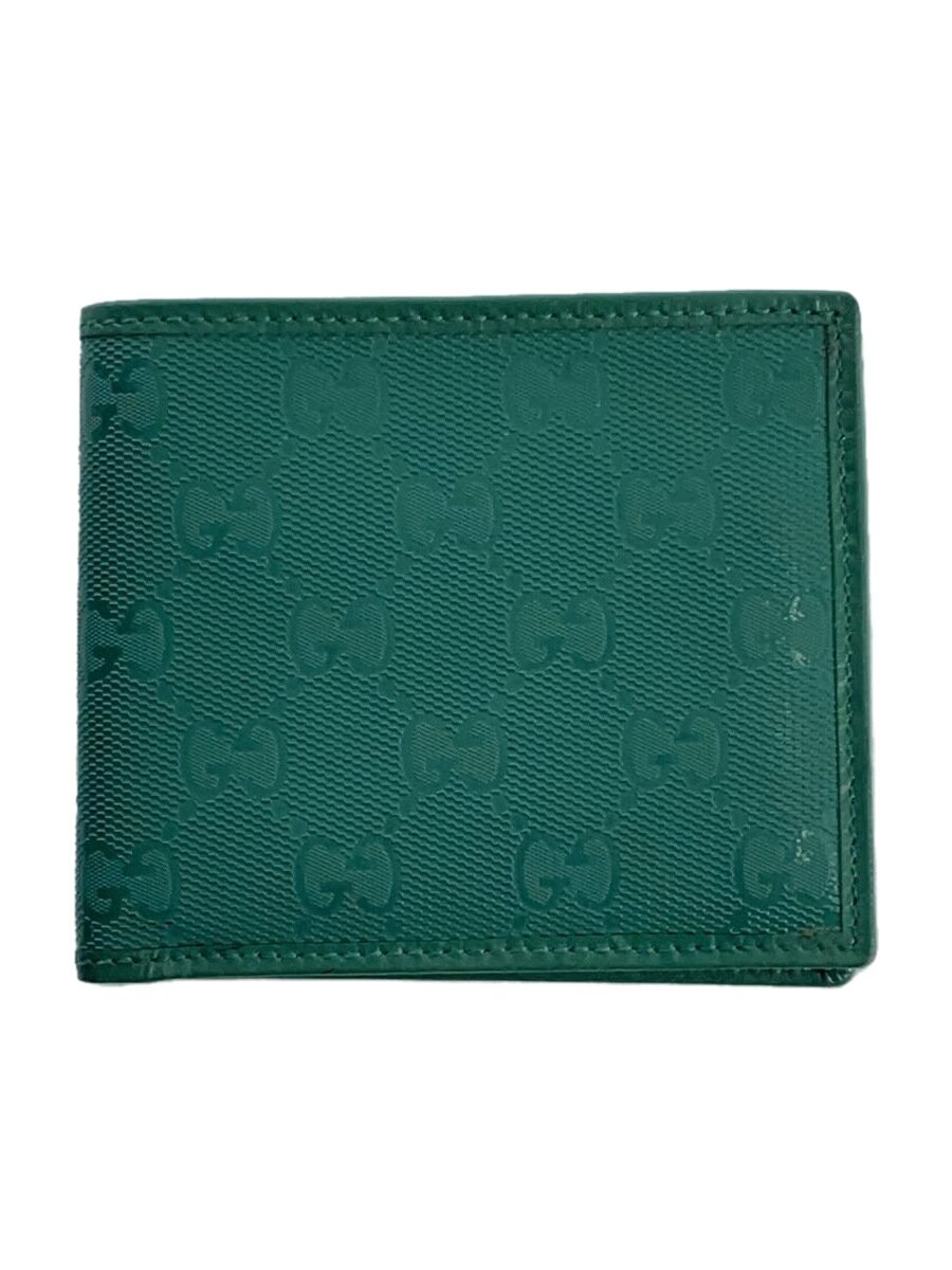 【中古】GUCCI◆2つ折り財布/--/GRN/メンズ/224123・2067【服飾雑貨他】