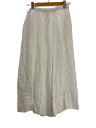 【中古】nest Robe◆ロングスカート/FREE/リネン/WHT/無地/01195-1171-11【レディースウェア】(4)