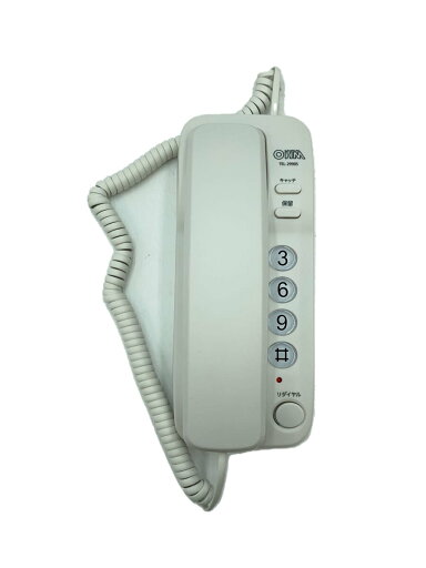 【中古】OHM◆電話機/TEL-2990S/シンプルホン/ホワイト/【家電・ビジュアル・オーディオ】 【中古】OHM◆電話機/TEL-2990S/シンプルホン/ホワイト/【家電・ビジュアル・オーディオ】