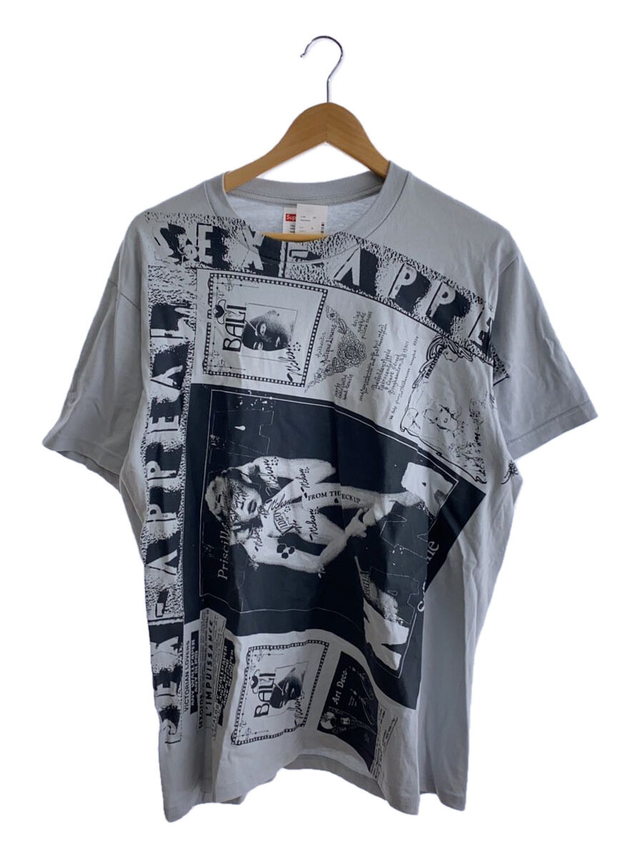 Supreme◆24ss/collage tee/Tシャツ/M/コットン/GRY/総柄//