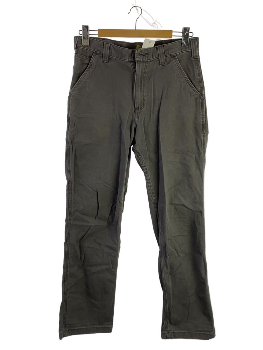 【中古】Carhartt◆ボトム/32/コットン/GRY/無地/100135【レディースウェア】