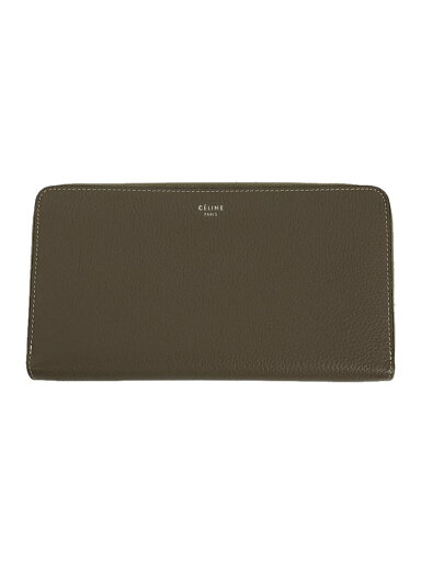【中古】CELINE◆長財布/レザー/グレー/レディース【服飾雑貨他】 【中古】CELINE◆長財布/レザー/グレー/レディース【服飾雑貨他】