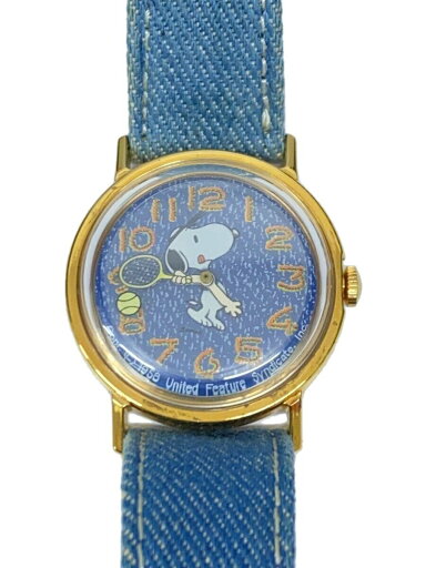 【中古】TIMEX◆SNOOPPY Tennis watch/Denim/手巻腕時計/アナログ/IDG【服飾雑貨他】 【中古】TIMEX◆SNOOPPY Tennis watch/Denim/手巻腕時計/アナログ/IDG【服飾雑貨他】