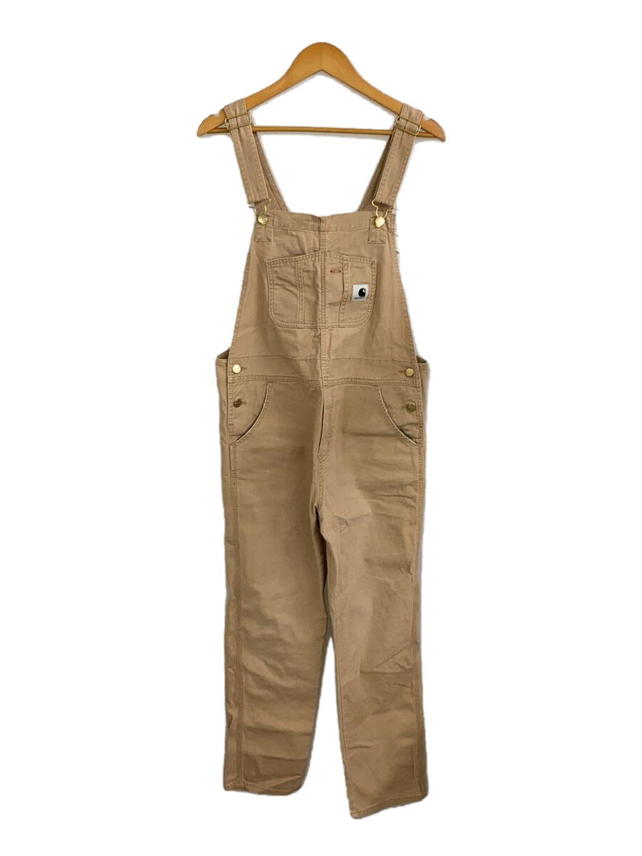 【中古】Carhartt◆オーバーオール/M/コットン/BRW/無地【メンズウェア】