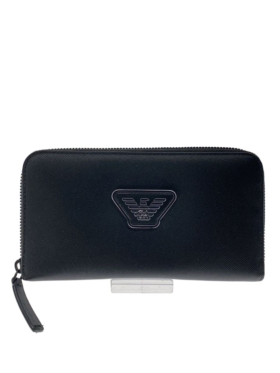 【中古】EMPORIO ARMANI◆長財布/--/BLK/メンズ/YEME49 Y019V【服飾雑貨他】