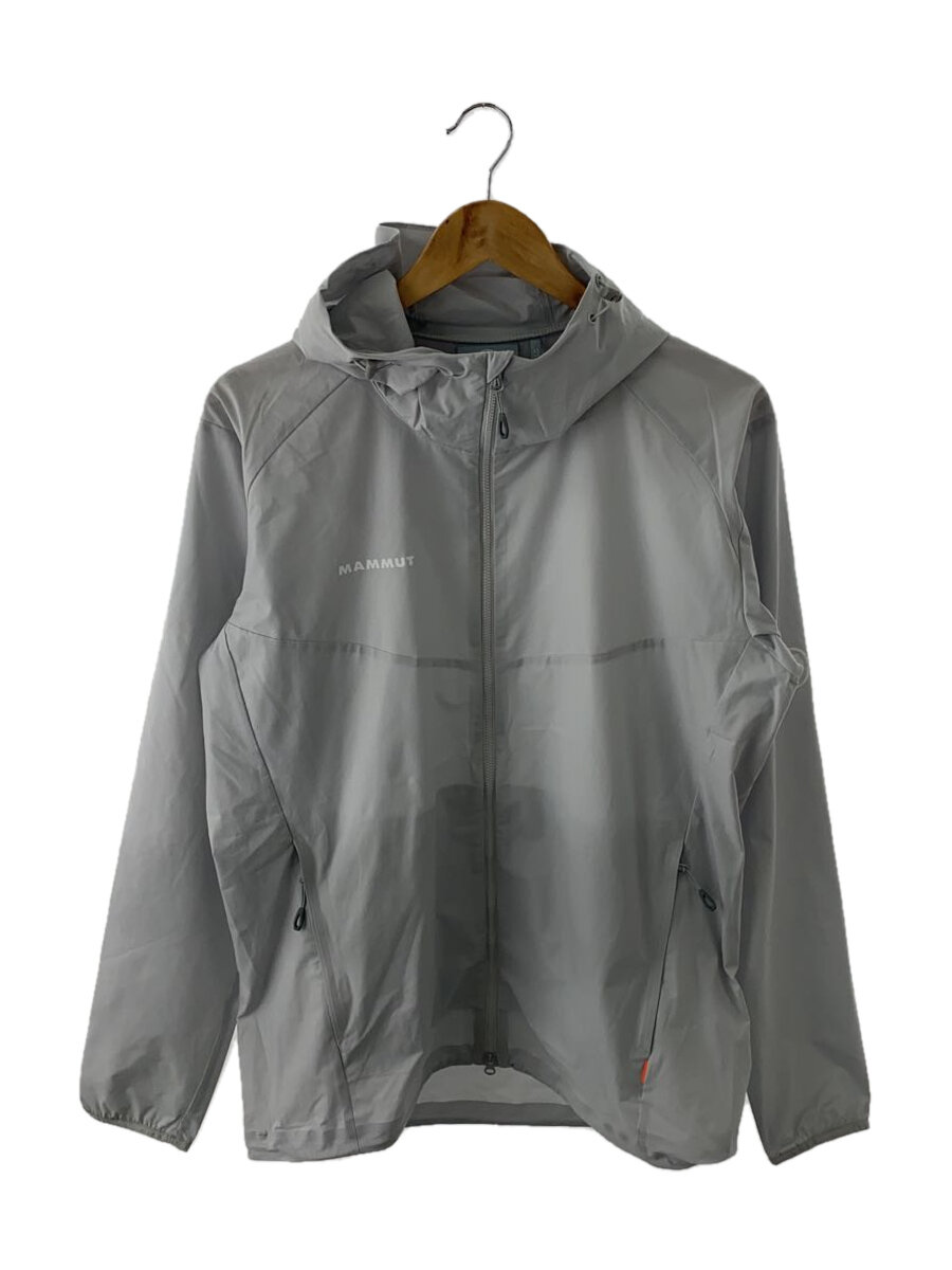 【中古】MAMMUT◆ジャケット/XL/ポリエステル/GRY/無地/1011-00322【メンズウェア】