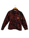 【中古】Supreme◆18AW/Painted Canvas Chore Coat/カバーオール/S/コットン/BLK/総柄【メンズウェア】