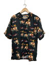 【中古】Carhartt◆S/S Black Jack Shirt/半袖シャツ/L/コットン/BLK/総柄/I031659【メンズウェア】(4)