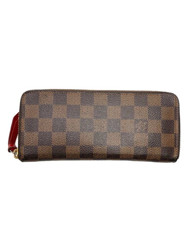 【中古】LOUIS VUITTON◆ポルト・フォイユ・クレマンス_ダミエ・エベヌ_BRW/PVC/BRW/総柄/レディース【服飾雑貨他】 【中古】LOUIS VUITTON◆ポルト・フォイユ・クレマンス_ダミエ・エベヌ_BRW/PVC/BRW/総柄/レディース【服飾雑貨他】