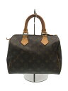 【中古】LOUIS VUITTON◆スピーディ25_モノグラム_BRW/PVC/BRW【バッグ】