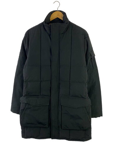 【中古】Woolrich◆コート/M/ポリエステル/BLK【メンズウェア】 【中古】Woolrich◆コート/M/ポリエステル/BLK【メンズウェア】