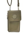 【中古】HUNTING WORLD◆ショルダーバッグ/レザー/KHK【バッグ】