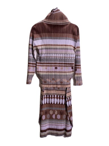 【中古】PLEATS PLEASE ISSEY MIYAKE◆2007年/セットアップ/ボーリングプリント/サイズ上3下2/PP73-JK652/PP73-JG654【レディースウェア】 【中古】PLEATS PLEASE ISSEY MIYAKE◆2007年/セットアップ/ボーリングプリント/サイズ上3下2/PP73-JK652/PP73-JG654【レディースウェア】