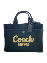 【中古】COACH◆トートバッグ/キャンバス/ブラック/CARGO TOTE/2way/34【バッグ】