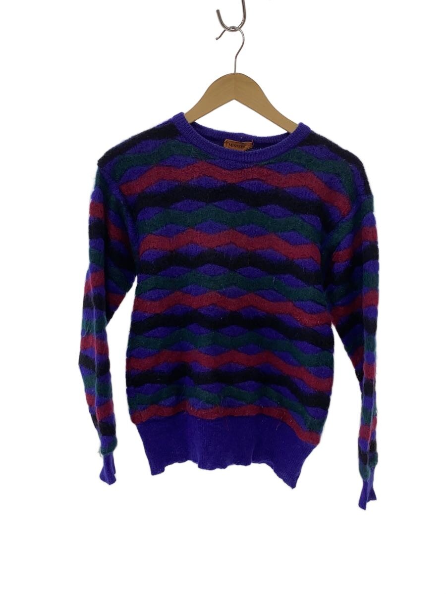 【ブランド】MISSONI 【ブランドカナ】ミッソーニ 【型番】 【程度】B 【サイズ】その他 【メインカラー】パープル 【素材・生地】モヘア 【キーワード】　　 2026/02/25 セカンドストリートJR尼崎駅店【4362】【中古】MISSONI◆ニット・セーター(厚手)/--/モヘア ブランド MISSONI 型番 カラー パープル 柄 総柄 素材・生地 モヘア>色・素材について サイズ その他>サイズ表示について 実寸（cm） 【カットソー】 身幅：45 / 着丈：58 / ゆき：75 【その他】 その他サイズ：/ 商品は　セカンドストリートJR尼崎駅店の店頭にて販売しております。商品に関するお問合わせは、お電話(TEL:06-6489-9021)にて、問合わせ番号：2343621664823をお伝えください。 配送方法やお支払い方法に関するお問い合わせは、サポートセンターまでご連絡をお願いします。 ※お電話の対応は営業時間内のみとなります。お問い合わせフォームでお問い合わせの際はご注文番号をご記入下さい この商品に関する出品店舗からのコメント 多少使用感はございますが、目立つダメージなどはなく、着用に差支えのないお品物です。(写真にてご確認ください)商品について気になる点ございましたら販売店舗までお問い合わせくださいませ。