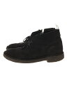 【中古】Clarks◆チャッカブーツ/US8.5/BLK/スウェード【シューズ】