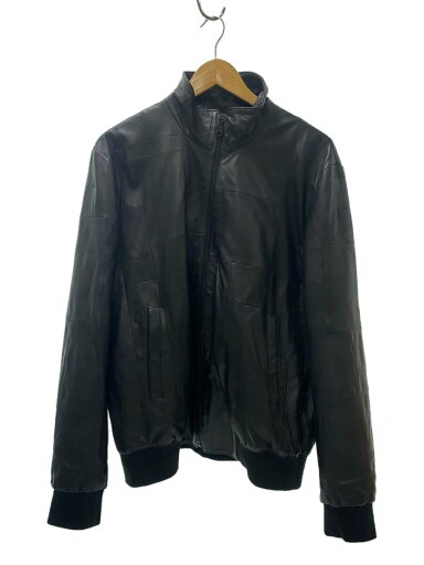 【中古】Paul Smith◆スタンドカラー/パッチワーク/レザージャケット/L/シグネチャーストライプテープ/BLK/ラムレザー【メンズウェア】 【中古】Paul Smith◆スタンドカラー/パッチワーク/レザージャケット/L/シグネチャーストライプテープ/BLK/ラムレザー【メンズウェア】
