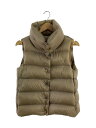 【中古】MONCLER◆SOURCES GILET/ダウンベスト/0/ナイロン/ベージュ/142-0 ...