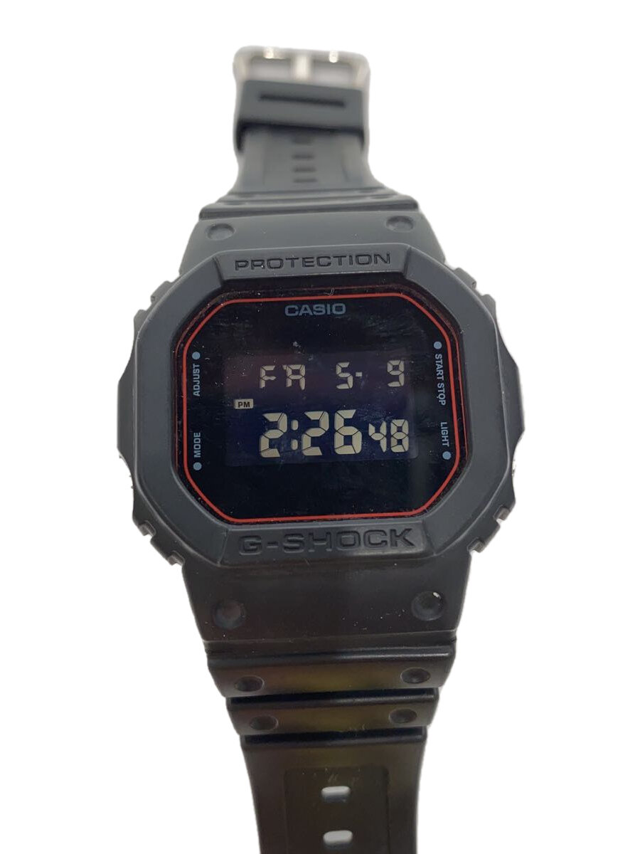 【中古】CASIO◆腕時計/デジタル/ラバー/DW5600VT/ブラック/黒/メンズ//【服飾雑貨他】