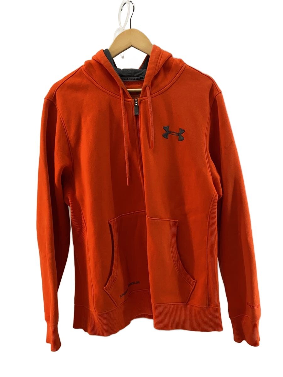 【中古】UNDER ARMOUR◆パーカー/スポーツウェアー/XL/ORN【スポーツ】