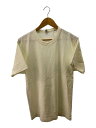 【中古】LOS ANGELES APPAREL◆8.5オンス/Tシャツ/S/コットン/クリームホワイト/無地【メンズウェア】