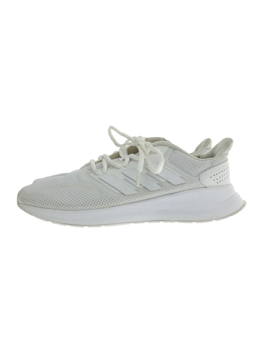 【中古】adidas◆パフォーマンス/FALCONRUN W/ファルコンラン w/ホワイト/F36215/23.5cm/WHT【シューズ】