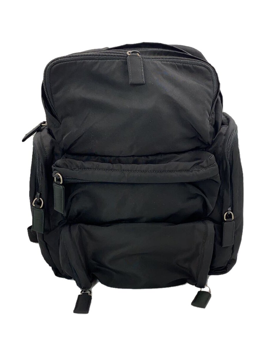 B, C, D, G, J, L, S, T, Z - 【中古】PRADA◆リュック/ナイロン/BLK【バッグ】