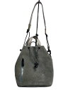 【中古】AS2OV◆WATER PROOF SUEDE DRAWSTRING BAG/スウェード/GRY【バッグ】(4)