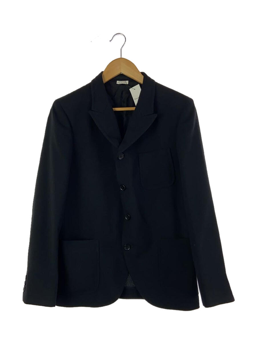 【中古】COMME des GARCONS HOMME DEUX◆テーラードジャケット/XS/ポリエステル/BLK/無地/DS-J049【メンズウェア】