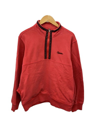 【中古】Supreme◆18AW/Overdyed Half Zip Up Sweatshirt/スウェット/M/コットン/RED【メンズウェア】 【中古】Supreme◆18AW/Overdyed Half Zip Up Sweatshirt/スウェット/M/コットン/RED【メンズウェア】