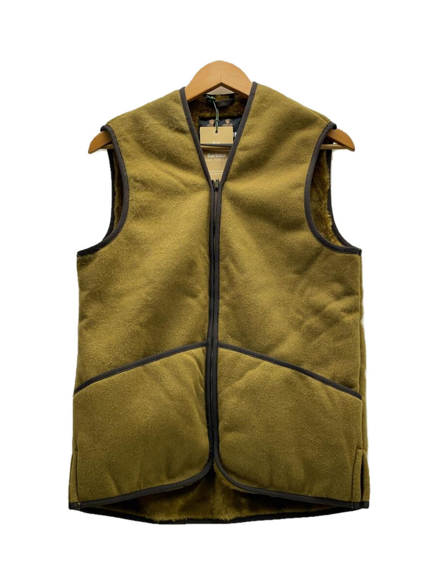 【中古】Barbour◆Warm Pile Waistcoat Zip-In Liner Vest/ベスト/38/BEG/232MLI0004//【メンズウェア】