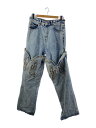 【中古】Y/PROJECT◆22SS/COWBOY CUFF JEANS/31/デニム/IDG//【メンズウェア】