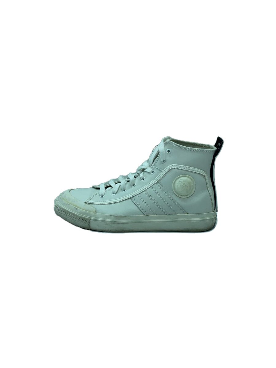 【中古】DIESEL◆ハイカットスニーカー/28cm/WHT【シューズ】