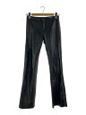 【中古】theory◆サイドライン/レザーパンツ/SIZE:0/牛革/ブラック/314970L【レディースウェア】