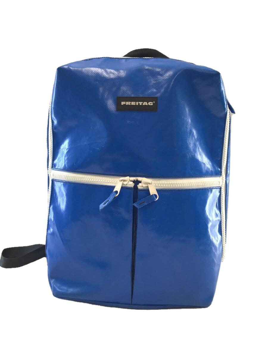 【中古】FREITAG◆リュック/F49 FRINGE/PVC/ブルー/使用感有//【バッグ】