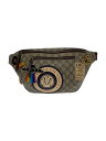 【中古】GUCCI◆ウエストバッグ_GGスプリーム/--/BEG/総柄【バッグ】