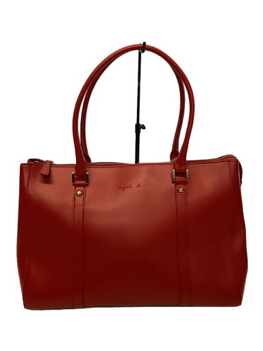 【中古】agnes b.◆トートバッグ/牛革/RED【バッグ】 【中古】agnes b.◆トートバッグ/牛革/RED【バッグ】