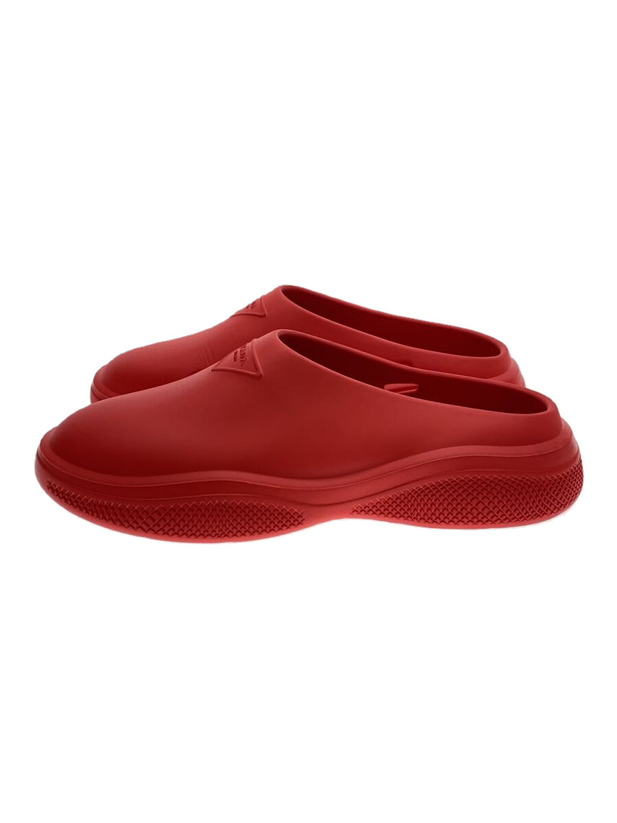 【中古】PRADA◆サンダル/--/RED【シューズ】