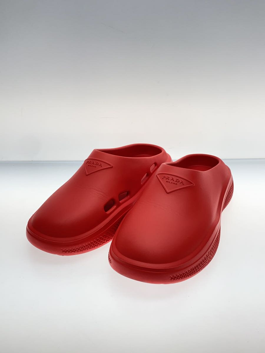 【中古】PRADA◆サンダル/--/RED【シューズ】 2