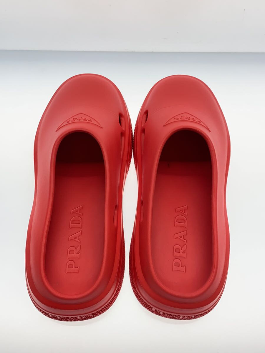 【中古】PRADA◆サンダル/--/RED【シューズ】 3