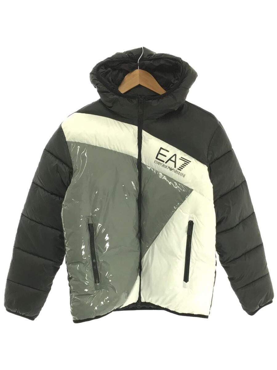 【中古】EMPORIO ARMANI◆パディング中綿ジャケット/EA7/S/ポリエステル/WHT/6LPB60【メンズウェア】