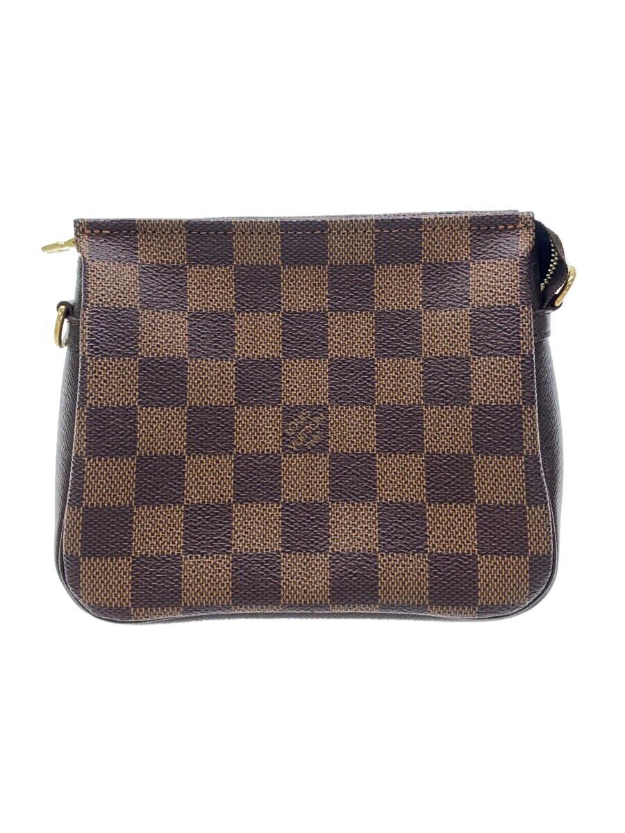 【中古】LOUIS VUITTON◆トゥールスメイクアップ_ダミエ・エベヌ_BRW/PVC/BRW/総柄【バッグ】