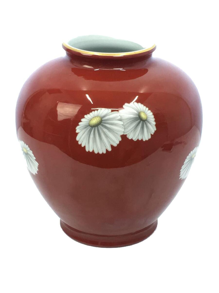 【中古】Noritake◆壷・花瓶/RED【イン