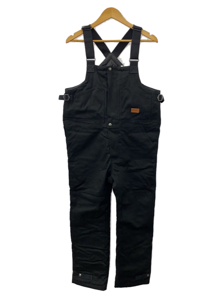 【中古】UNCROWD◆PRIMALOFT/オーバーオール/S/コットン/BLK/無地【メンズウェア】