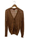 【中古】CHAPS RALPH LAUREN◆カーディガン(薄手)/M/リネン/CML/無地【メンズウェア】