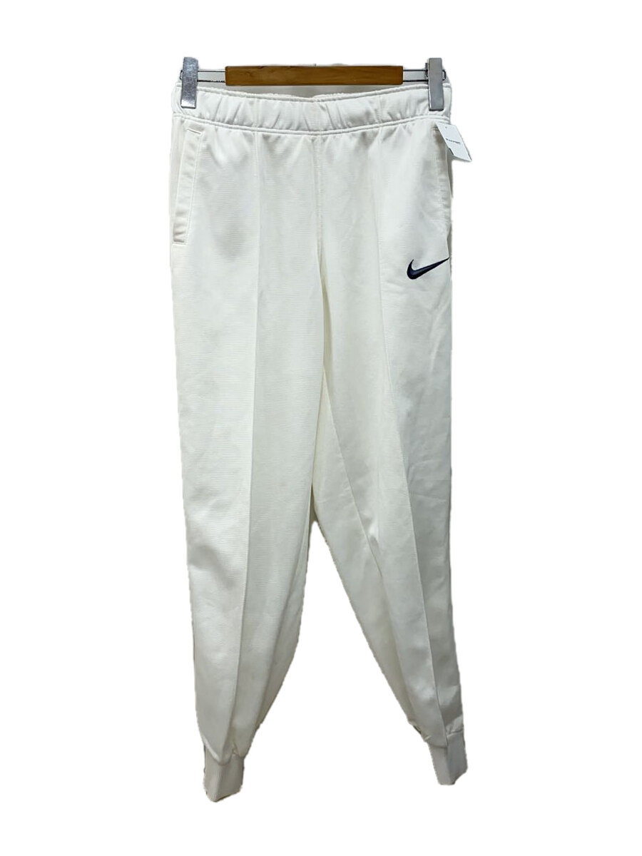 【中古】NIKE◆90s/銀タグ/トラックパンツ/XL/ポリエステル/WHT/ホワイト【メンズウェア】