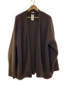 【中古】SEEALL◆カーディガン(厚手)/--/ウール/ブラウン/sau21 kj795【メンズウェア】