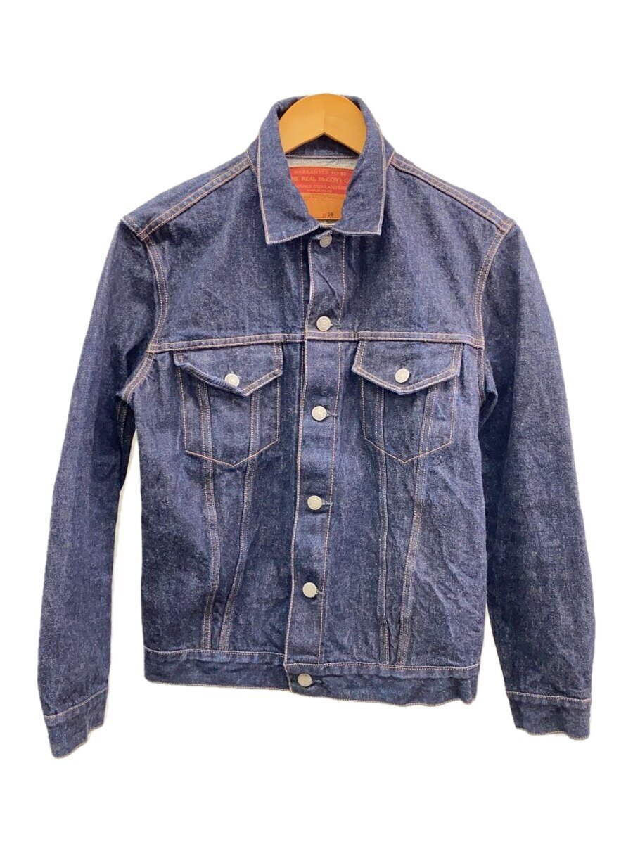 【中古】REAL McCoyS◆Gジャン/38/コットン/IDG/無地/004J【メンズウェア】