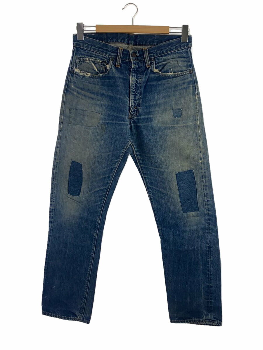 楽天2nd STREET 楽天市場店【中古】Levi’s◆VT/60-70s/BIGE/505/平行/ストレートパンツ/--/デニム/IDG/ダメージリペア多数【メンズウェア】