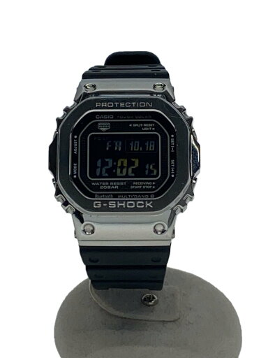 【中古】CASIO◆ソーラー腕時計・G-SHOCK/デジタル/ラバー/SLV/BLK//【服飾雑貨他】 【中古】CASIO◆ソーラー腕時計・G-SHOCK/デジタル/ラバー/SLV/BLK//【服飾雑貨他】
